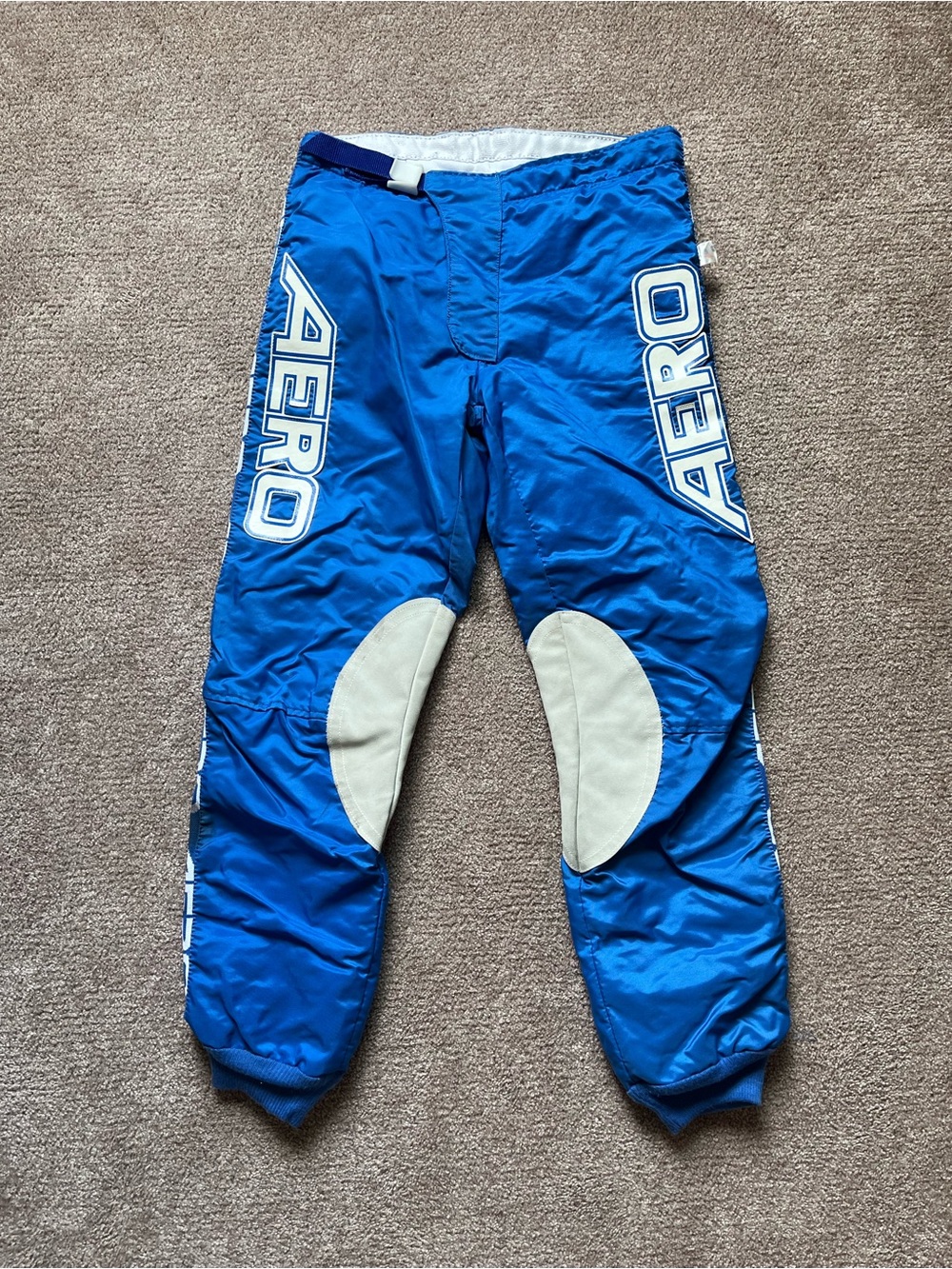 VTG 80’s AREO Blue & White Padded BMX / Motocross Pants